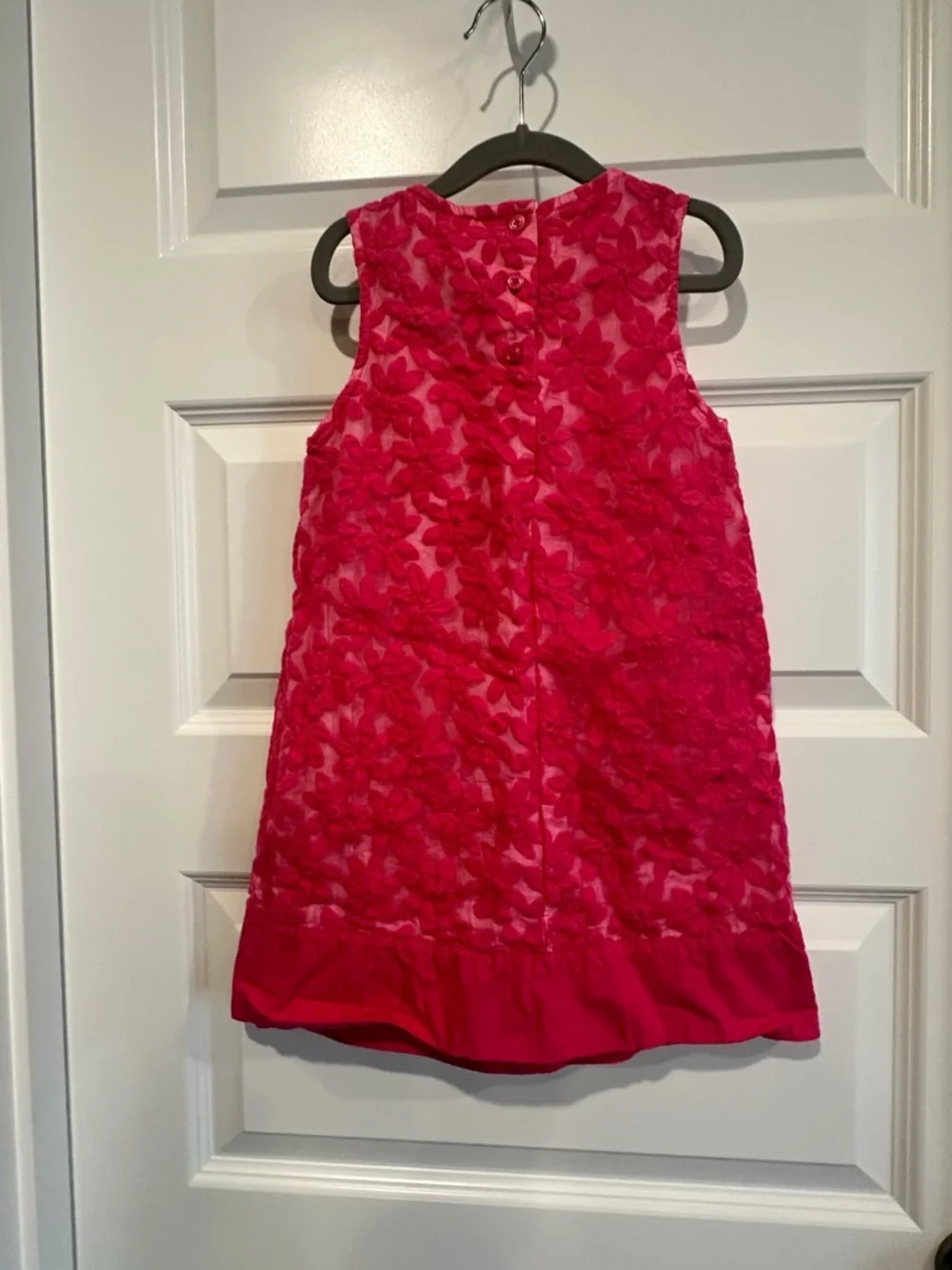 Gymboree Girls Pink Floral Lace Dress - EUC
